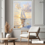 Azure Horizon Canvas Wall Art - Image 6
