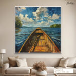 Azure Voyage Canvas Wall Art - Image 6