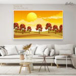 Golden Solstice Canvas Wall Art - Image 6