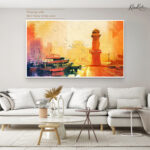 Golden Harbor Canvas Wall Art - Image 6