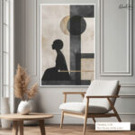 Lunar Silhouette Canvas Wall Art - Image 6