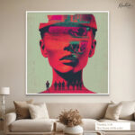 Echoes of Conflict Canvas Wall Art - Image 6