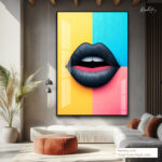 Pop Art Lips Acrylic Wall Art - Image 6