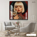 Lunar Feline Acrylic Wall Art - Image 6