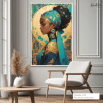 Azure Majesty Canvas Wall Art - Image 6