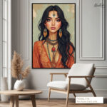 Terracotta Muse Canvas Wall Art - Image 7