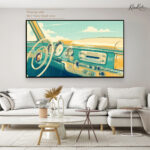 Retro Horizon Canvas Wall Art - Image 7