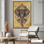 Sacred Ganesha Canvas Wall Art - Image 7