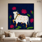 Midnight Lotus Canvas Wall Art - Image 7