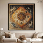 Cosmic Mandala Canvas Wall Art - Image 7