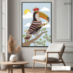 Folk Grandeur Canvas Wall Art - Image 7