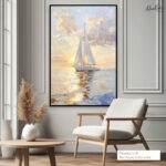 Azure Horizon Canvas Wall Art - Image 7