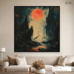 Nocturnal Grace Canvas Wall Art - Image 7
