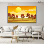 Golden Solstice Canvas Wall Art - Image 7