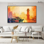 Golden Harbor Canvas Wall Art - Image 7