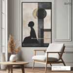Lunar Silhouette Canvas Wall Art - Image 7