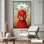 Petal Head Canvas Wall Art - Image 7