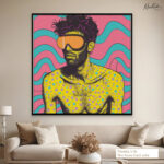 Psychedelic Pulse Canvas Wall Art - Image 7