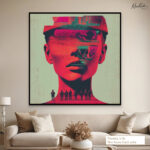 Echoes of Conflict Canvas Wall Art - Image 7