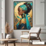 Azure Majesty Canvas Wall Art - Image 7