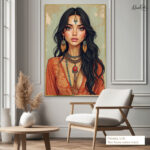 Terracotta Muse Canvas Wall Art - Image 8