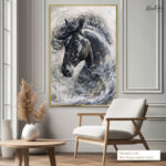Celestial Stallion Canvas Wall Art - Image 8
