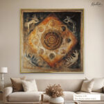 Cosmic Mandala Canvas Wall Art - Image 8