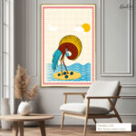 Folk Art Canvas Wall Art - Image 9
