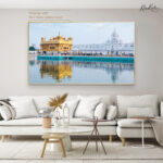 Majestic Golden Temple Canvas Wall Art - Image 8