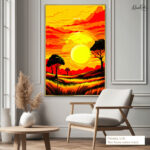 Golden Horizon Canvas Wall Art - Image 8