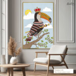 Folk Grandeur Canvas Wall Art - Image 8