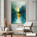 Emerald Radiance Canvas Wall Art - Image 8