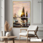 Golden Harbor Canvas Wall Art - Image 8