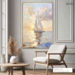 Azure Horizon Canvas Wall Art - Image 8