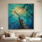 Emerald Canopy Canvas Wall Art - Image 8