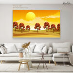 Golden Solstice Canvas Wall Art - Image 8