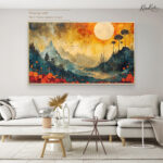 Celestial Meadow Canvas Wall Art - Image 8