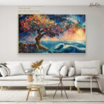 Midnight Bloom Canvas Wall Art - Image 8
