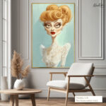 Retro Elegance Canvas Wall Art - Image 8