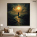 Golden Horizon Canvas Wall Art - Image 8