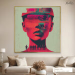 Echoes of Conflict Canvas Wall Art - Image 8