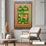 Shrinathji's Cows Canvas Wall Art - Image 8