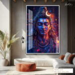 The Meditating Shiva Acrylic Wall Art - Image 8