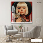 Lunar Feline Acrylic Wall Art - Image 8