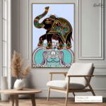 Royal Elephant Canvas Wall Art - Image 9