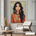 Terracotta Muse Canvas Wall Art - Image 9