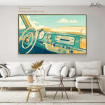 Retro Horizon Canvas Wall Art - Image 9