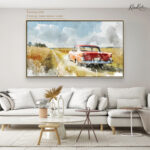 Golden Fields Journey Canvas Wall Art - Image 9