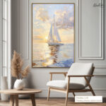 Azure Horizon Canvas Wall Art - Image 9