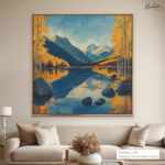 Autumn Mountain Canvas Wall Art - Image 9
